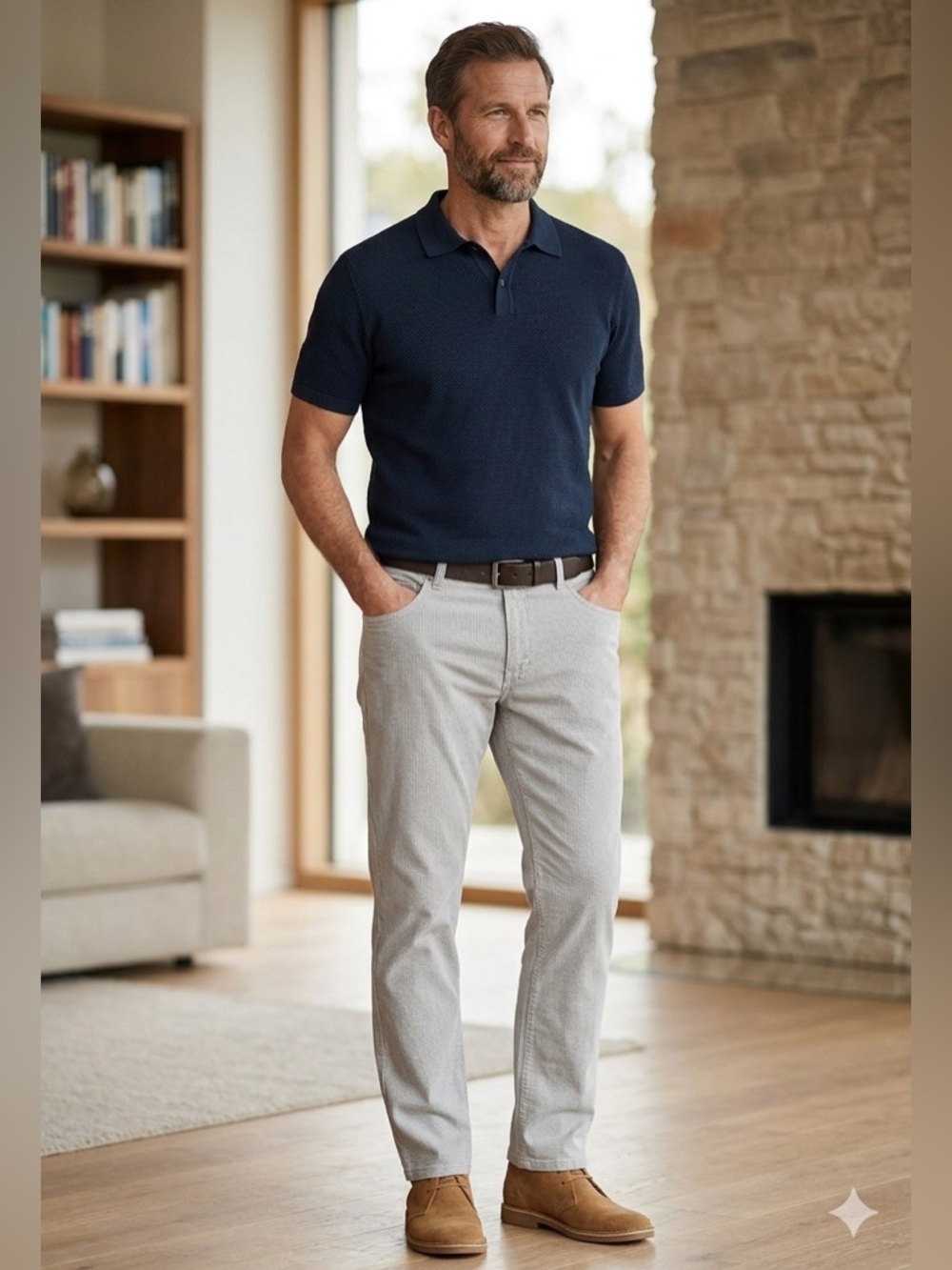 Brax Feel Good | Gray Cooper Fancy Regular Fit Pants | Sz 36